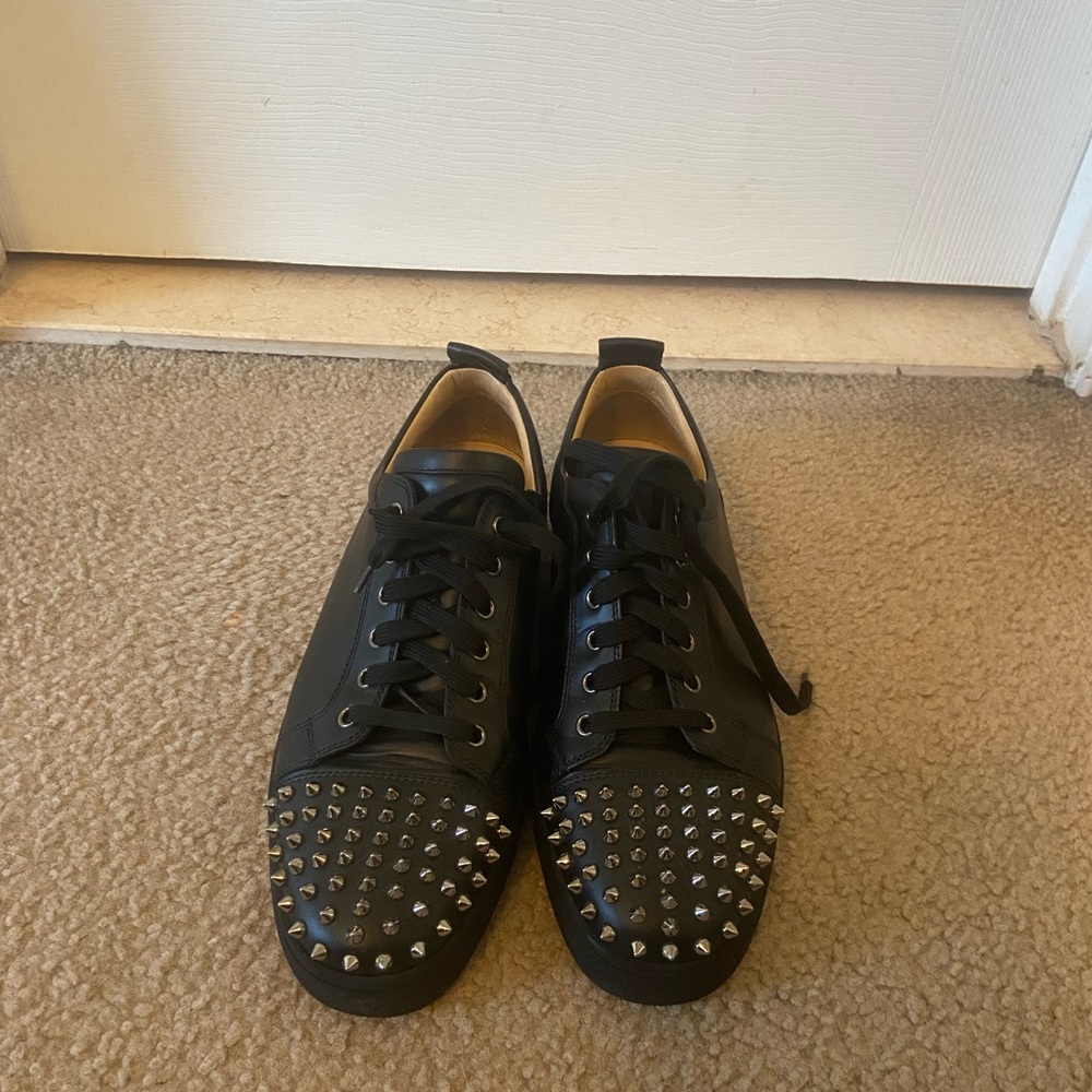 Christian Louboutin flat spike toe low-top Worn Twice